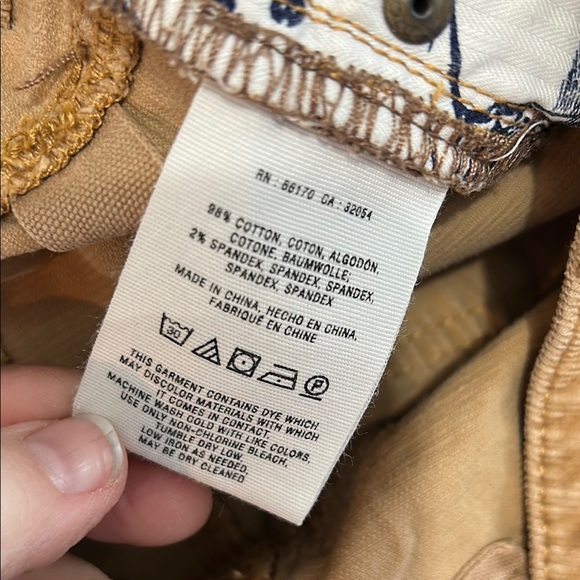 Anthropologie Pilcro and the Letterpress Tan Corduroy flare Pant Size 27 - Picture 15 of 16